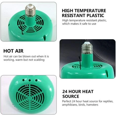 BETTERLIFE BETTE Animaux De Compagnie Lampe Chauffante Poulailler Chauffage Température Réglable Couveuse Lampes Pour Poulet Lézard Tortue Aquarium Serpent Vert 2 BETTERLIFE BETTE Animaux De Compagnie Lampe Chauffante Poulailler Chauffage Température Réglable Couveuse Lampes Pour Poulet Lézard Tortue Aquarium Serpent Vert – Image 2
