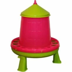 KERBL Nourrisseur En Plastique Avec Pied 4 Kg Rose - Rose