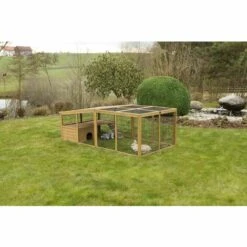 KERBL Enclos Extérieur Pour Petits Animaux Avec Dispositif Anti-fugue Naturel - Naturel -Polire Soldes Boutique 4161307 4