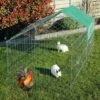 BBLOISIR Parc Enclos Lapin Extérieur Grillage En Métal Haute Qualité Pour Lapins 1,80 X 0,74 X 0,75 M « 455 S Maison été»