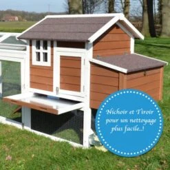 BB-LOISIRCD Poulailler Mobile Extérieur En Bois De Haute Qualité 248 Cm X 115 Cm X 76 Cm Modèle « 153 Mobile » -Polire Soldes Boutique 41621957 5