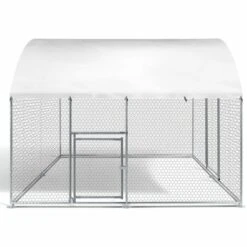 IDMARKET Enclos Poulailler Dôme 7,5 M² Parc Grillagé 3x2,5 M Avec Porte Latérale - Naturel 7 IDMARKET Enclos Poulailler Dôme 7,5 M² Parc Grillagé 3x2,5 M Avec Porte Latérale - Naturel -Polire Soldes Boutique 41828827 3