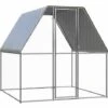 VidaXL Poulailler D'extérieur 2x2x2 M Acier Galvanisé - Argent