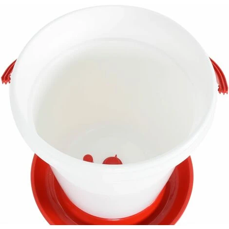 VidaXL Abreuvoir Automatique Pour Volailles 18 L - Rouge 4 VidaXL Abreuvoir Automatique Pour Volailles 18 L - Rouge – Image 4