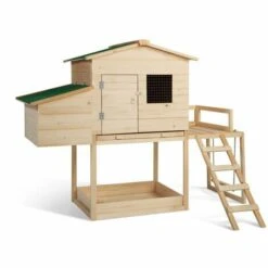 TERRE JARDIN Poulailler Bois Avec Pondoir Et Balançoire
