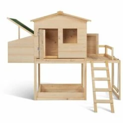 TERRE JARDIN Poulailler Bois Avec Pondoir Et Balançoire -Polire Soldes Boutique 42678634 3