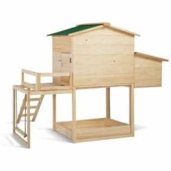 TERRE JARDIN Poulailler Bois Avec Pondoir Et Balançoire -Polire Soldes Boutique 42678634 4