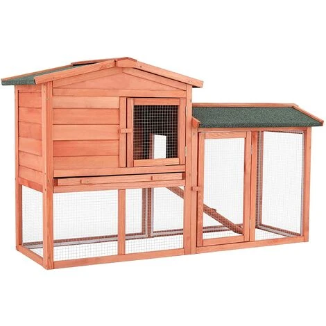 BAMNY Clapier Boi Exterieur, Cage à Lapin, Petit Enclos Pour Animaux, Avec Escaliers, Imperméable, Facile à Nettoyer, Grille Stable, 150 X 54 X 89,5 Cm 1 BAMNY Clapier Boi Exterieur, Cage à Lapin, Petit Enclos Pour Animaux, Avec Escaliers, Imperméable, Facile à Nettoyer, Grille Stable, 150 X 54 X 89,5 Cm