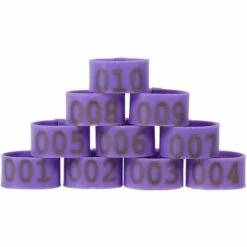 BARES 100 Pièces/Sac 16 MM 001-100 Poulets De Volaille En Plastique Numérotés Canards Bagues De Jambe D'oie(Violet) 6 BARES 100 Pièces/Sac 16 MM 001-100 Poulets De Volaille En Plastique Numérotés Canards Bagues De Jambe D'oie(Violet) -Polire Soldes Boutique 43349086 3