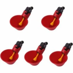 TANABATA Lot De 5 Gobelets Automatiques En Plastique Pour Volaille