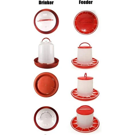 TANABATA Kit D'alimentation Et D'eau Pour Poussin Pour Fontaines De Volaille Jusqu'à 12 Poussins, Gril Facile à Nettoyer, Très Pratique Pour Poulailler 2 TANABATA Kit D'alimentation Et D'eau Pour Poussin Pour Fontaines De Volaille Jusqu'à 12 Poussins, Gril Facile à Nettoyer, Très Pratique Pour Poulailler – Image 2