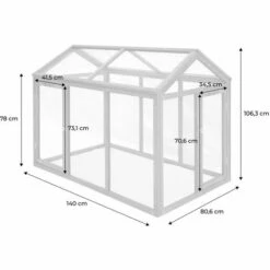 ALICE'S GARDEN Enclos Pour Poulailler En Bois CHABO, 6 Poules, Parc Grillagé Pour Poules, Extension - Bois -Polire Soldes Boutique 44639204 4