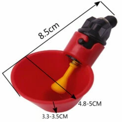 SUN FLOWERIT 5PCS Abreuvoir à Poule Automatique Tasses D'eau Potable Rouge Abreuvoir Poules Bien Pratique En Plastique Pour Oiseaux Poule Volaille -Polire Soldes Boutique 45086112 5