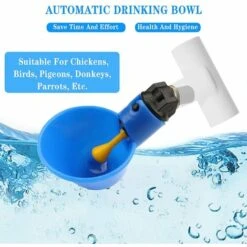 VERSAILLESFR Volaille Tasse à Boire Automatique En Plastique Distributeur D'Eau De Poulet，Abreuvoir Pour Poules Poulailler Volaille Oiseau Coupes Buveur -Versailles -Polire Soldes Boutique 45968180 5