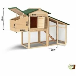 TERRE JARDIN Poulailler Bois Avec Pondoir -Polire Soldes Boutique 4629288 4