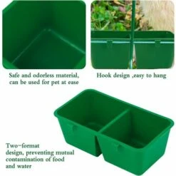 VERSAILLESFR Oiseaux Alimentaire Bol, 2 Pcs Oiseaux Alimentaire Bol D'eau Pour La Nourriture Les Céréales Ou L'eau Et Bols D'alimentation Pour Oiseaux Peut Être Accroché Dans Une Cage, Alimentaire Mangeoire -Versailles -Polire Soldes Boutique 46608767 4