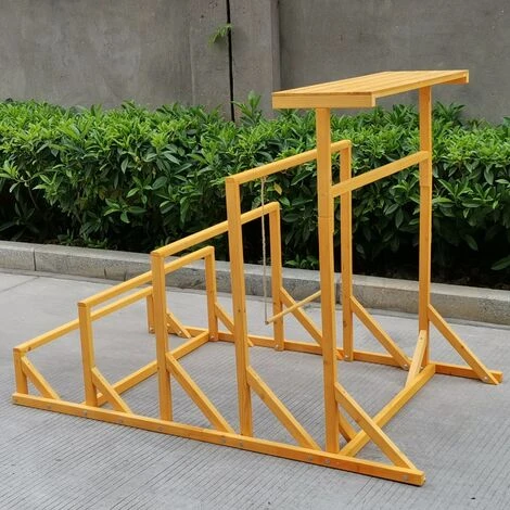 CHEMIN DES POULAILLERS Aire De Jeux En Bois Pour Poule Avec Balançoire 3 CHEMIN DES POULAILLERS Aire De Jeux En Bois Pour Poule Avec Balançoire – Image 3