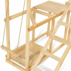 IDMARKET Aire De Jeux En Bois XXL Pour Poules Avec Balançoire Perchoir échelle Bain De Poussière -Polire Soldes Boutique 48918226 4