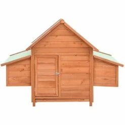 VidaXL Poulailler 152x96x110 Cm Bois De Sapin Massif - Brun -Polire Soldes Boutique 49609457 3