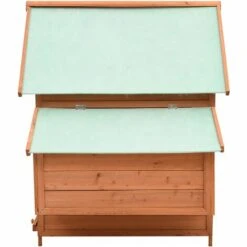 VidaXL Poulailler 152x96x110 Cm Bois De Sapin Massif - Brun -Polire Soldes Boutique 49609457 4