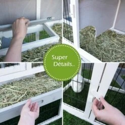 BBLOISIRCD Cage Clapier Enclos Lapin Extérieur En Bois De Haute Qualité Pour Lapins 106 X 83 X 160 Cm-Modèle 034 Villa De Ville 8 BBLOISIRCD Cage Clapier Enclos Lapin Extérieur En Bois De Haute Qualité Pour Lapins 106 X 83 X 160 Cm-Modèle 034 Villa De Ville -Polire Soldes Boutique 49701621 4