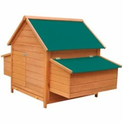 VidaXL Poulailler Bois 157x97x110 Cm - Brun -Polire Soldes Boutique 4993962 4