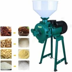 GOJOY Broyeur à Céréales électrique 1500 W 220 V, Moulin D'alimentation électrique Broyeur à Céréales Sèches Fraiseuse à Riz à Grain De Maïs 1400r / Min -Polire Soldes Boutique 50002024 5