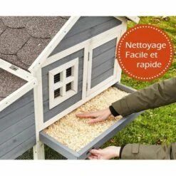 BB-LOISIR Poulailler En Bois Pour Jardin Extérieure Cage Canard Avec Nichoir Cm Modèle: 160 Grand Bonheur 189x100x110 Cm -Polire Soldes Boutique 50601877 5