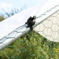 MONSTER SHOP Enclos Poulailler 3m X 4m X 2m - Argent -Polire Soldes Boutique 53053474 5