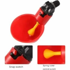 REGALOS 10 Coupes Automatiques Dabreuvoir De Poulet,mangeoire Dabreuvoir Automatique Doiseau De Poule De Poulet-équipement Dalimentation Dabreuvoir De Volaille Pour La Poule De Poulet Doiseau -Polire Soldes Boutique 54079121 4