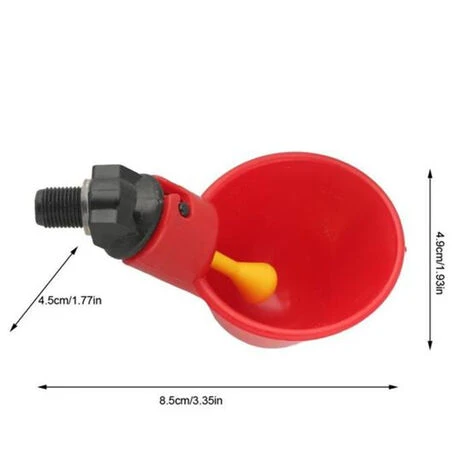 Abreuvoir Poulet 8.5x4.9x4.5cm Coleur De Rouge 10pcs FUIENKO 3 Abreuvoir Poulet 8.5x4.9x4.5cm Coleur De Rouge 10pcs FUIENKO – Image 3