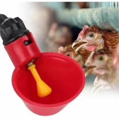 ILOVEMILAN Volaille Automatique Abreuvoir,6 PCS Buveur De Volaille,Poulet Abreuvoir D'eau,Buveurs Automatiques Abreuvoirs En Plastique Rouge Backyards Canard Oiseau Caille Pigeon Poule Alimentation D'eau Bol -Polire Soldes Boutique 54413604 3