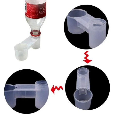 Pigeon Abreuvoir, 10pcs Plastique Volaille Cage Bol Poulet Soda Pop Bouteille D'eau Mangeoire Eau Oiseaux Tasses Boire Perroquet Mangeoire Oiseaux Pour Pigeon Perroquet,Starlight 2 Pigeon Abreuvoir, 10pcs Plastique Volaille Cage Bol Poulet Soda Pop Bouteille D'eau Mangeoire Eau Oiseaux Tasses Boire Perroquet Mangeoire Oiseaux Pour Pigeon Perroquet,Starlight – Image 2