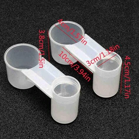 Pigeon Abreuvoir, 10pcs Plastique Volaille Cage Bol Poulet Soda Pop Bouteille D'eau Mangeoire Eau Oiseaux Tasses Boire Perroquet Mangeoire Oiseaux Pour Pigeon Perroquet,Starlight 4 Pigeon Abreuvoir, 10pcs Plastique Volaille Cage Bol Poulet Soda Pop Bouteille D'eau Mangeoire Eau Oiseaux Tasses Boire Perroquet Mangeoire Oiseaux Pour Pigeon Perroquet,Starlight – Image 4