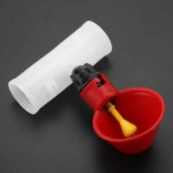 TINOR 5 Pièces Tasses à Boire De L'eau De Volaille Mangeoire à Oiseaux Abreuvoir Automatique En Plastique Pour Le Bétail Poulet Poule Poulailler Poulailler Arc D'alimentation(25mm,3/4") -Polire Soldes Boutique 54847741 5