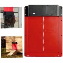 LIFCAUSAL Porte Automatique Pour Poulailler, Porte En Plastique Léger, Détection De Lumière, Ouverture Différée Le Soir Et Le Matin, Rouge -Polire Soldes Boutique 54923780 4