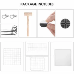 VINTEKY® Cage Parc Enclos Lapin - Blanc 70x35x70cm -Polire Soldes Boutique 55271305 5