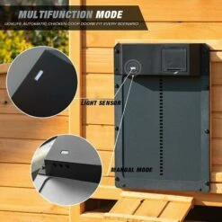 THSINDE Porte De Poulailler Automatique Porte Entièrement En Aluminium Capteur De Lumière Pour Poulailler Porte De Poulailler Contrôle De Minuterie Porte De Poulailler Porte De Poulet Automatique Multi-modes -Polire Soldes Boutique 55629974 3