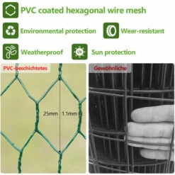 Randaco Enclos Pour Poulailler En Acier Galvanisé. Toit Imperméable Et Anti UV. Porte Avec Loquet. 3x2x2m - Argent -Polire Soldes Boutique 56395581 4