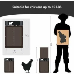 FLYME Porte De Poulailler Automatique Ouvre-porte De Poulailler Photosensible 7 FLYME Porte De Poulailler Automatique Ouvre-porte De Poulailler Photosensible -Polire Soldes Boutique 56426748 3