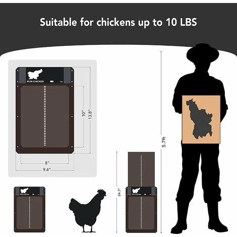 FLYME Porte De Poulailler Automatique Ouvre-porte De Poulailler Photosensible 3 FLYME Porte De Poulailler Automatique Ouvre-porte De Poulailler Photosensible – Image 3