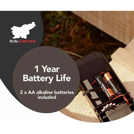 FLYME Porte De Poulailler Automatique Ouvre-porte De Poulailler Photosensible 4 FLYME Porte De Poulailler Automatique Ouvre-porte De Poulailler Photosensible – Image 4