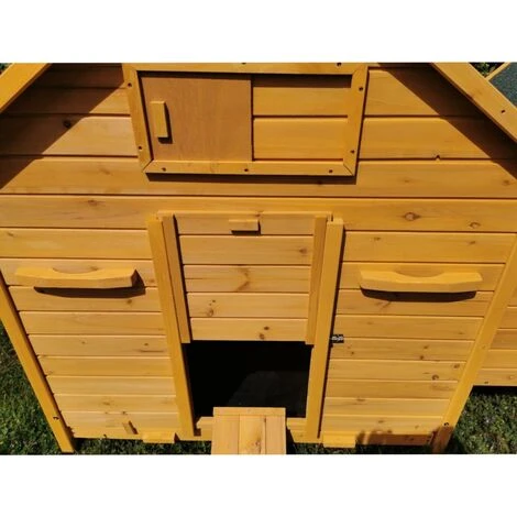 POULAILLER DIRECT Poulailler Bassette Xl Toit Shingle Noir 6 À 8 Poules - Noir 5 POULAILLER DIRECT Poulailler Bassette Xl Toit Shingle Noir 6 À 8 Poules - Noir – Image 5