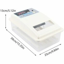 GOJOY Couveuse Automatique De 24 œufs De Poules à Affichage Digital De La Température 39 * 25 * 13 Cm Incubateur Automatique Mini Pour Couver Poule Canard Caille œufs De Canard -Polire Soldes Boutique 57331724 4