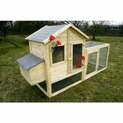 CHALET & JARDIN POULAILLER - 3 À 4 POULES = 1 BÂCHE 2X3 M OFFERTE -Polire Soldes Boutique 5757596 3