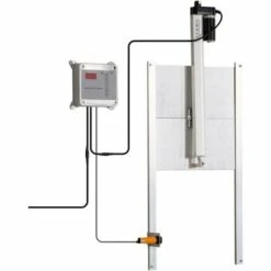 PawHut Porte Automatique Pour Poulailler - Minuterie, Capteur De Luminosité, 2 Télécommandes, Kit Installation Inclus - Alu. ABS Gris - Gris