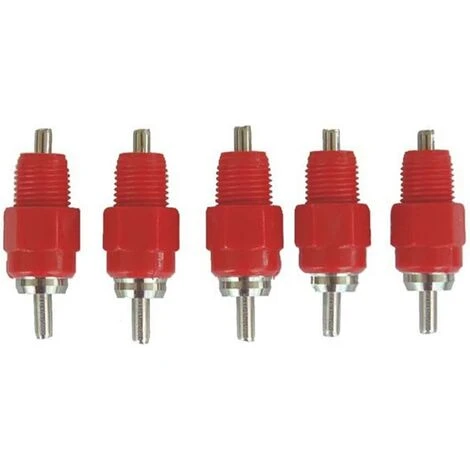 DECKON 5 Pcs Eau Tetine Poulet Alimentateur Fournitures De Volaille Poule Vis Dans Le Style 1 DECKON 5 Pcs Eau Tetine Poulet Alimentateur Fournitures De Volaille Poule Vis Dans Le Style