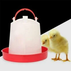 EINEMGELD Abreuvoir à Poulet En Plastique Abreuvoir Mangeoire Avec Manipulez Les Outils D'alimentation En Eau Pour Poule Poule Caille Bantam 1kg -Polire Soldes Boutique 59144812 3