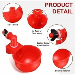 Ensoleillé Abreuvoir Automatique Tasses Poulailler Accessoires Remplissage Abreuvoir De Volaille 5 Ensoleillé Abreuvoir Automatique Tasses Poulailler Accessoires Remplissage Abreuvoir De Volaille -Polire Soldes Boutique 59597126 3