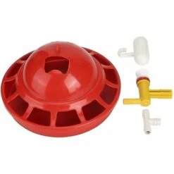 Ensoleillé Abreuvoir De Poulet, Abreuvoir Automatique De Volaille Accessoires Automatiques Pour L'élevage De Volailles De Poulailler -Polire Soldes Boutique 59597129 3
